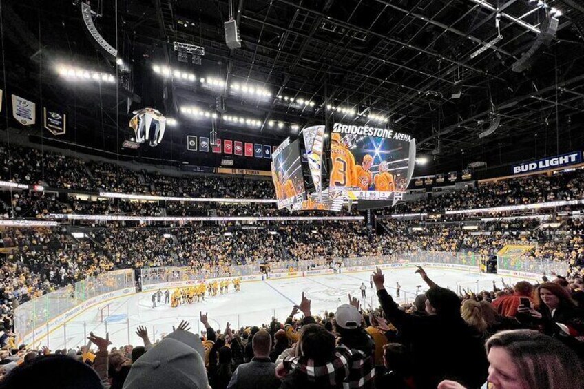 Nashville Predators Ice Hockey Game at Bridgestone Arena