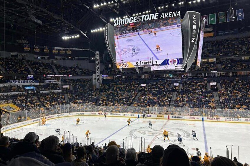 Nashville Predators Ice Hockey Game at Bridgestone Arena