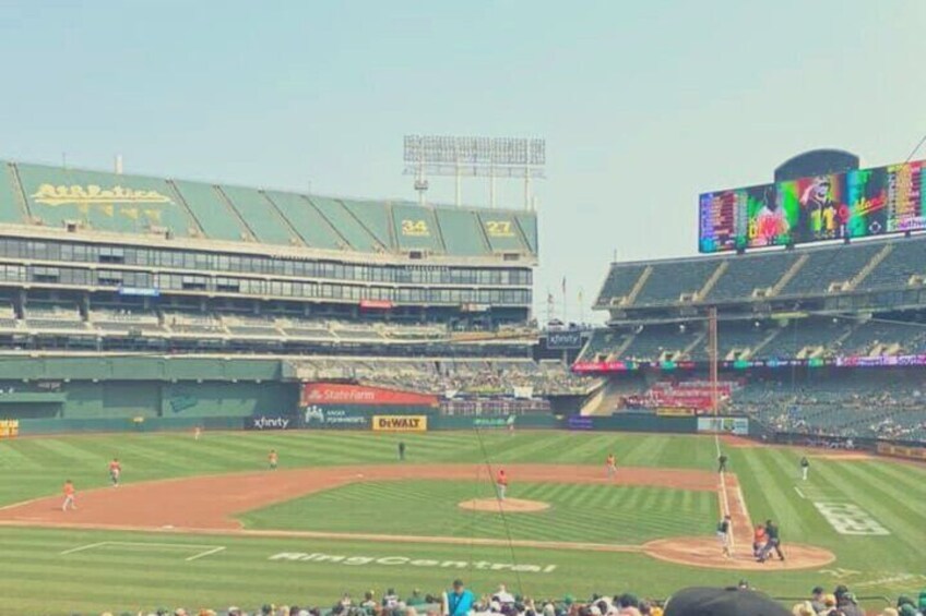 Oakland Athletics Baseball Game at Oakland Coliseum