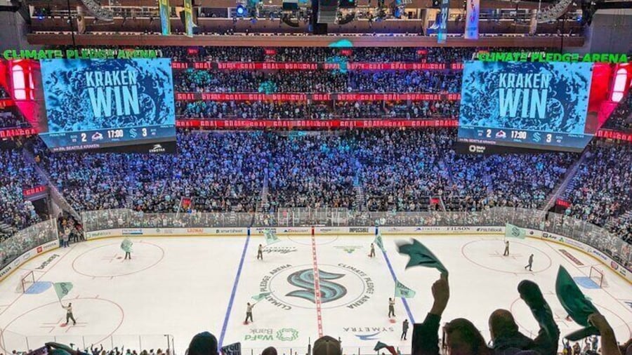 Seattle Kraken Ice Hockey Game at Climate Pledge Arena