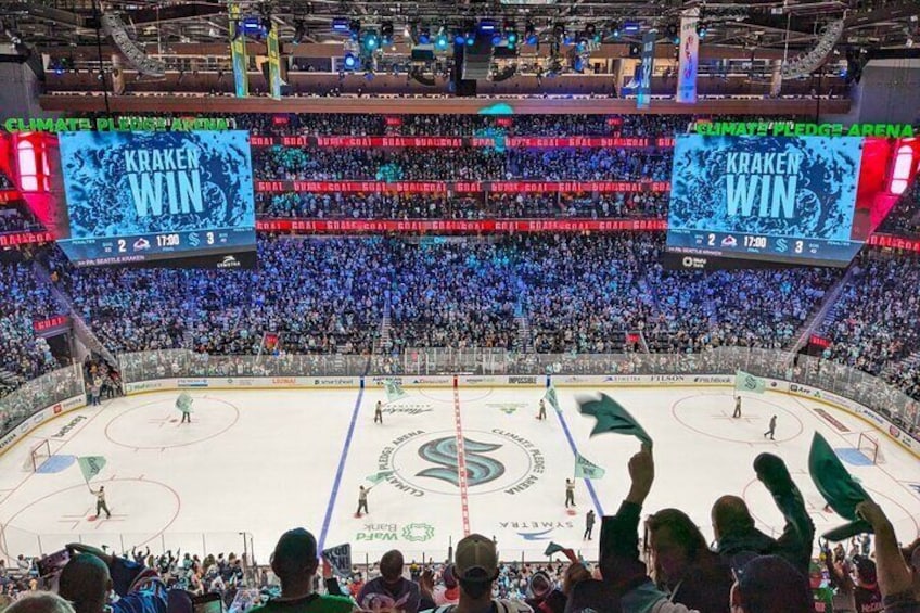 Seattle Kraken Ice Hockey Game at Climate Pledge Arena