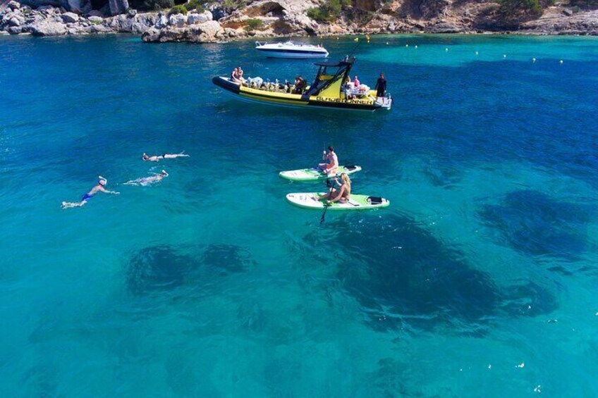 A refreshing dip and Paddle Boarding