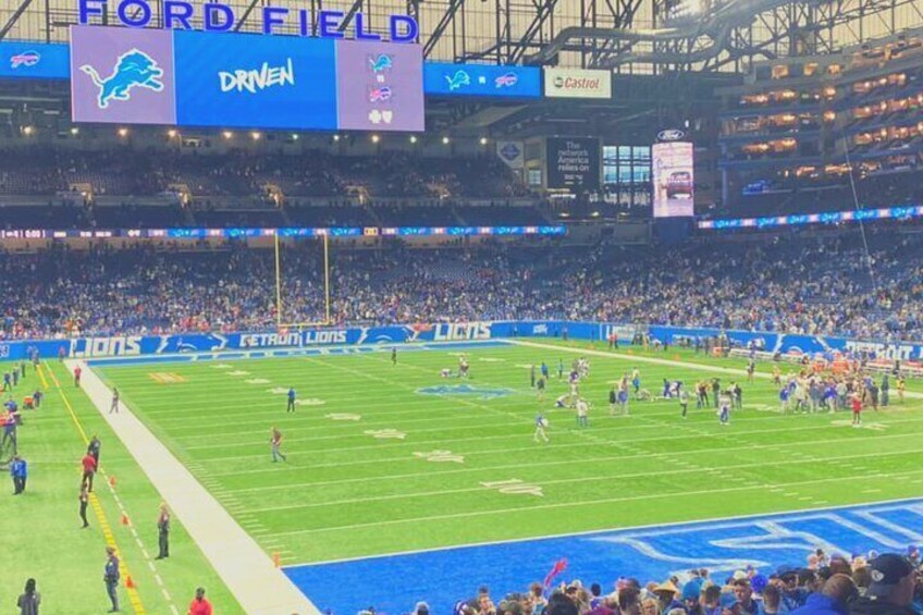 Detroit Lions Football Game at Ford Field