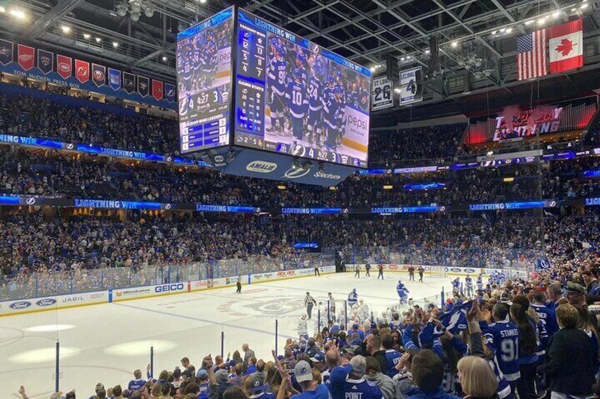 Tampa Bay Lightning Ice Hockey Game at Amalie Arena