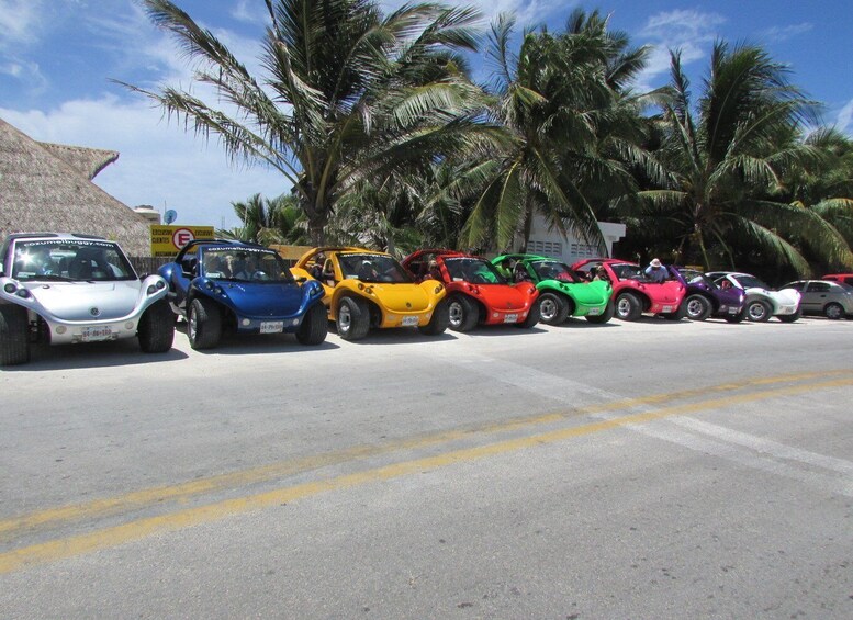 Picture 2 for Activity Cozumel: Historical Driving Tour by VW Buggy with Snorkeling