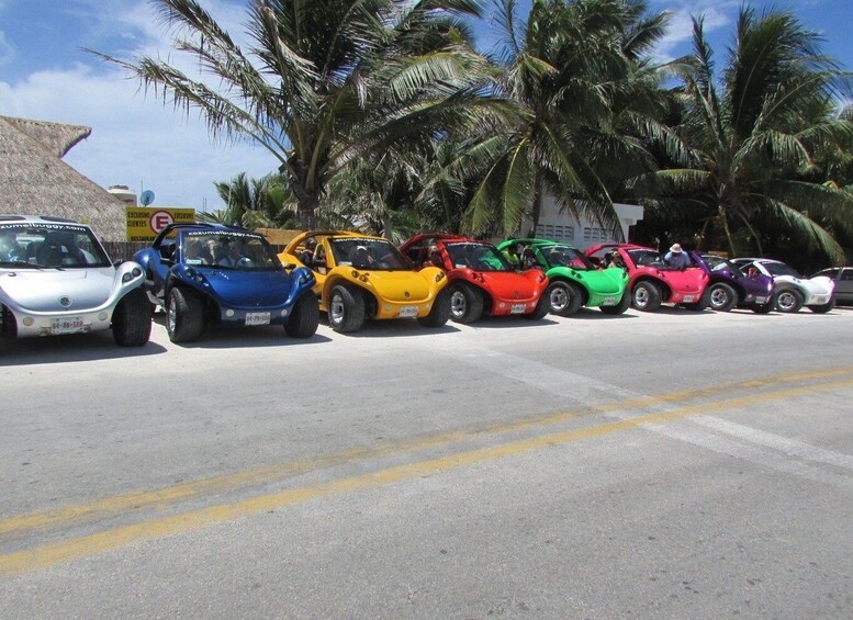 Picture 2 for Activity Cozumel: Historical Driving Tour by VW Buggy with Snorkeling