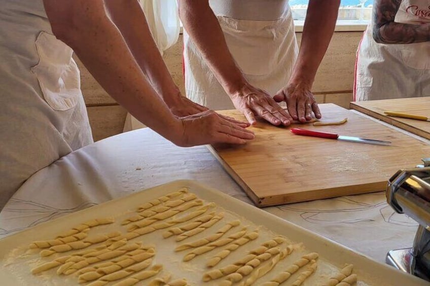 Home Made Busiate Pasta Cooking class with Sicilian Pesto 