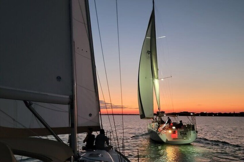 Charleston Private Luxury Sunset Cruise on a Sailing Yacht 