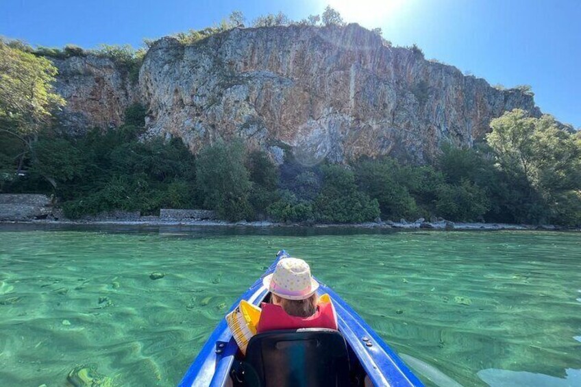 Lake Ohrid Kayaking with beach and BBQ Lunch