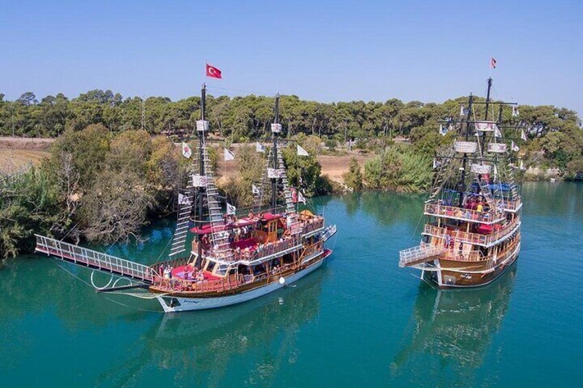 Manavgat Boat Trip from Side Visit Waterfall and Turkish Bazaar