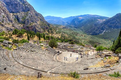 Visite guidée à pied et billet d’entrée Delphi