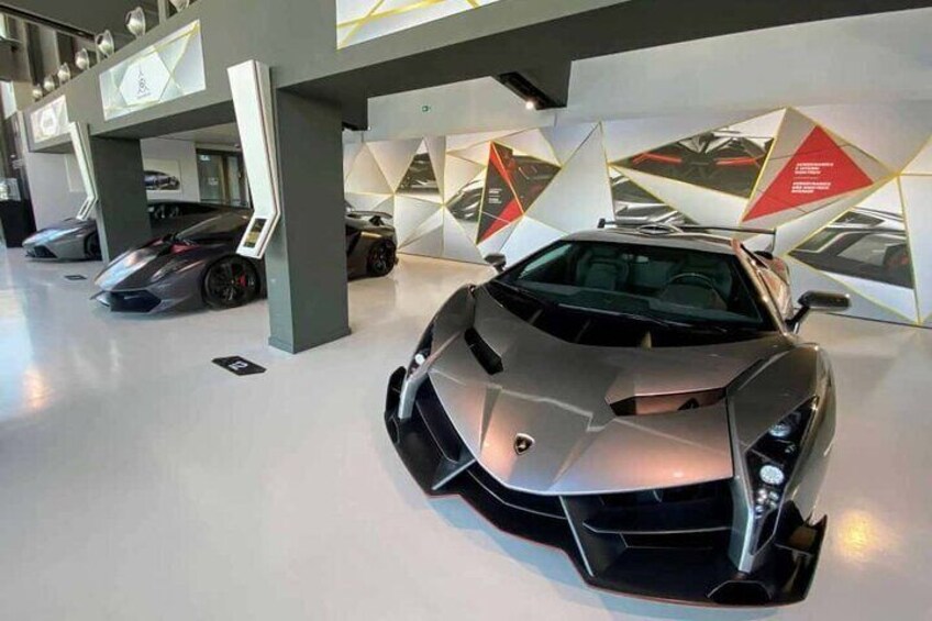 entrance ticket to the Lamborghini Museum in Bologna