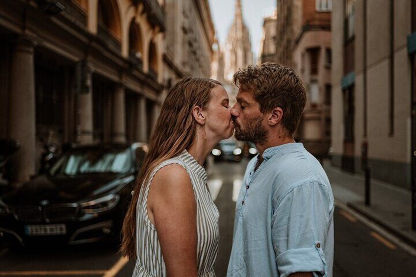 Gothic Quarter cinematic photoshoot