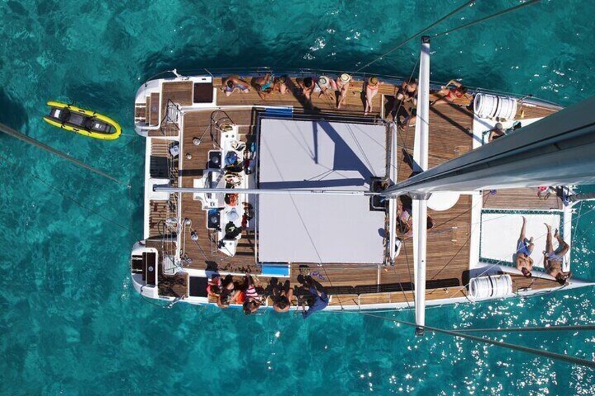 Catamaran excursion in Mallorca through the Bay of Palma with BBQ
