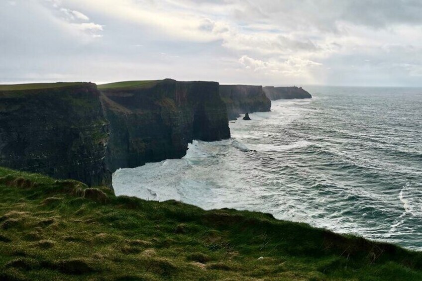 Cliffs of Moher on a cloudy day 