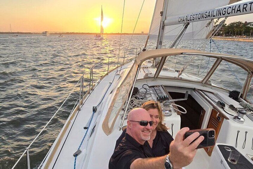 Private Sunset Sail BYOB Dolphin/History Tours on 43ft Mystique