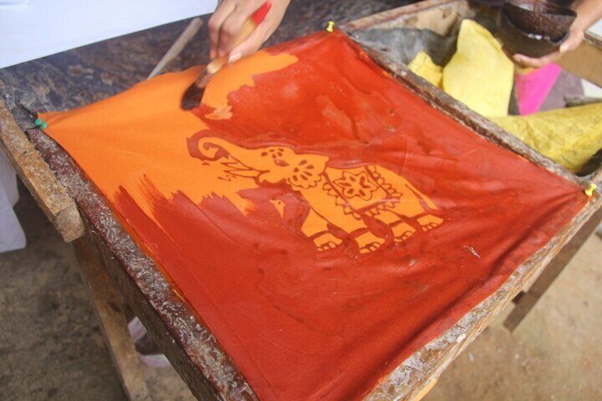 Interactive Batik Workshop and Lessons in Sri Lanka