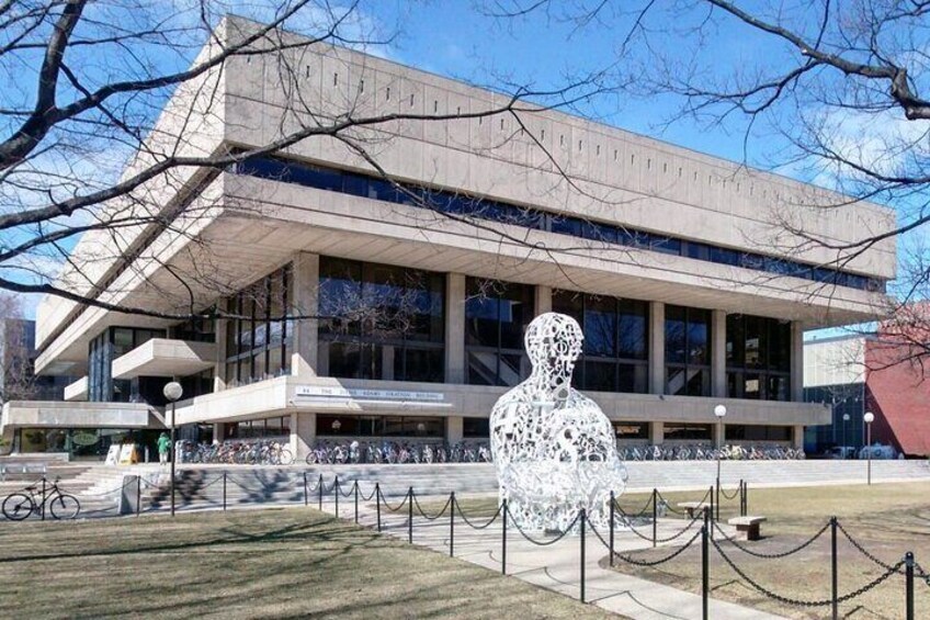 MIT Student Center and Alchemist Statue