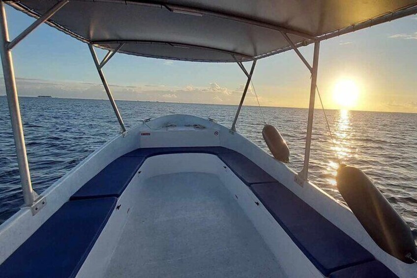 Guided sunset cruise on Raiatea Lagoon