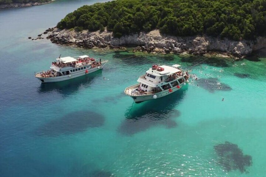 Syvota and Blue Lagoon Day Cruise from Corfu