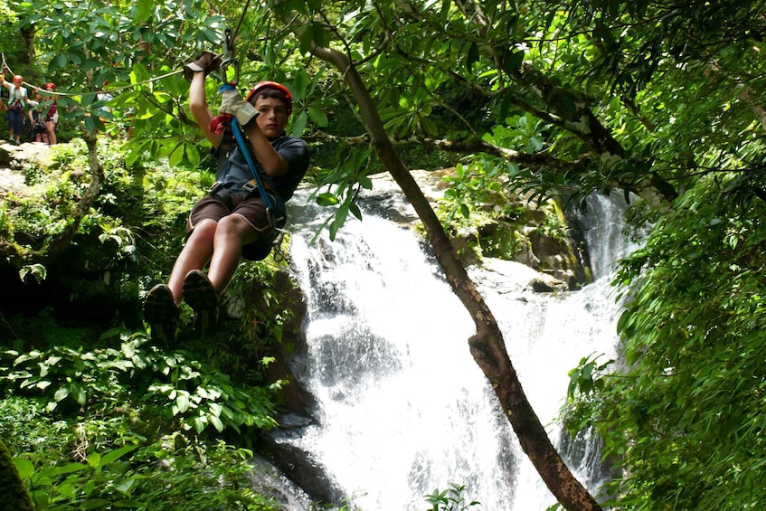 Picture 13 for Activity Miramar: Amazing 11 Waterfall Canopy Zipline Tour