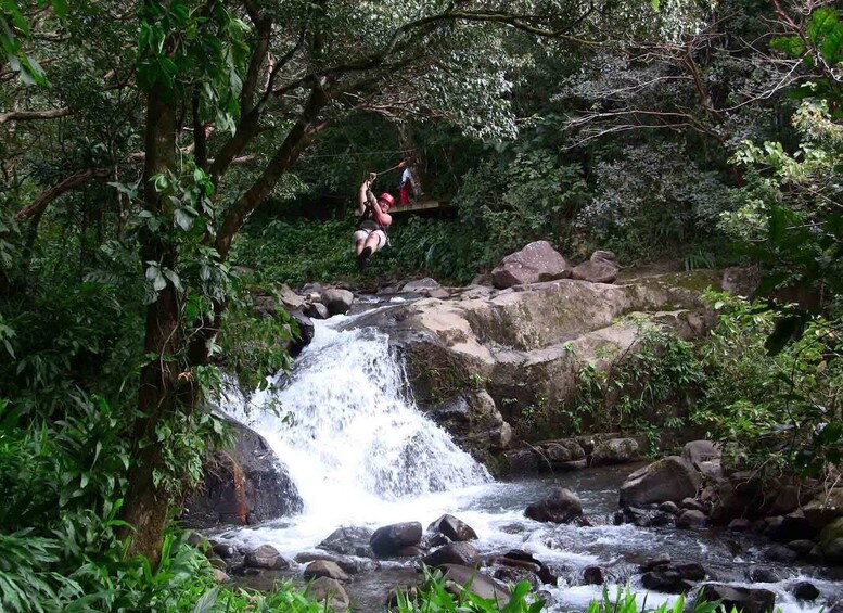 Picture 14 for Activity Miramar: Amazing 11 Waterfall Canopy Zipline Tour