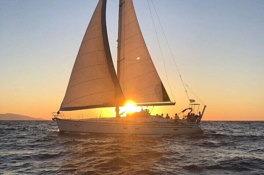 yacht sunset