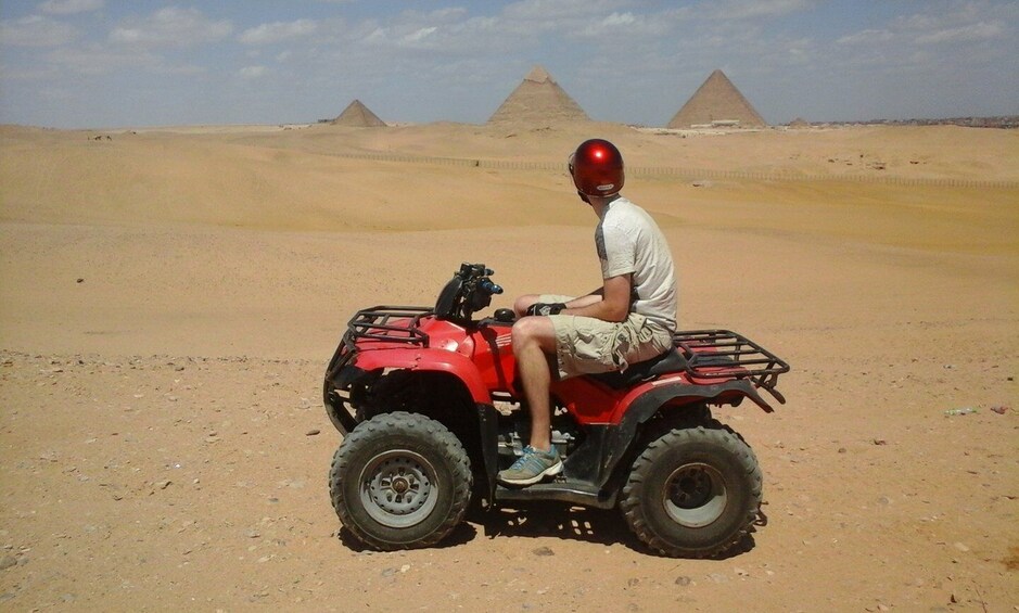 Picture 5 for Activity Pyramids of Giza: 1-Hour Quad Bike Desert Safari