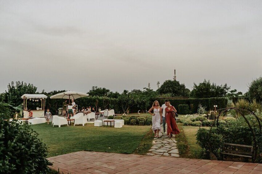 The winery's gardens