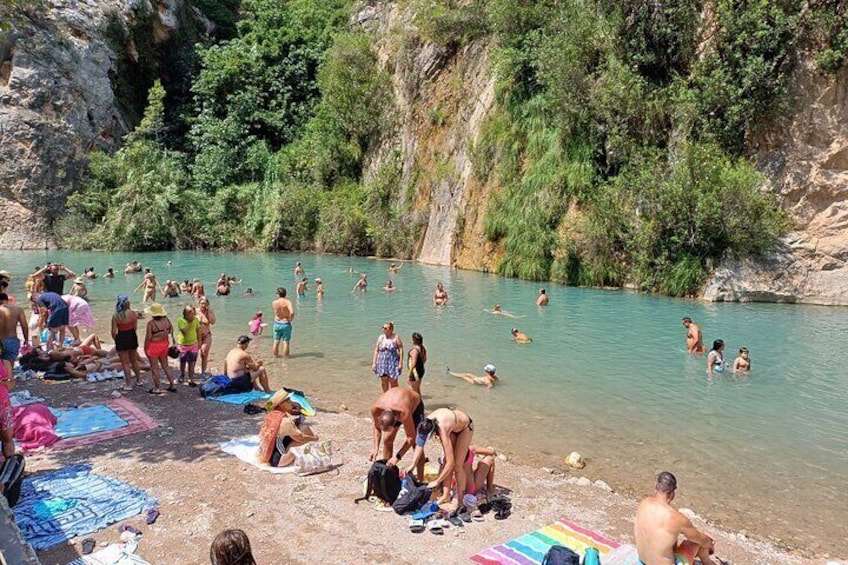 A day tour in Montanejos hot springs.