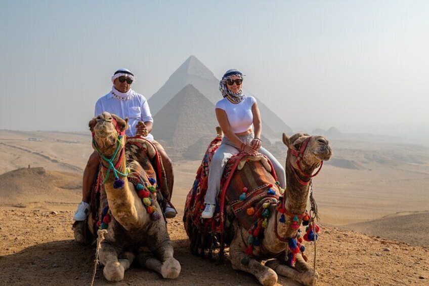 All in one Giza pyramids tour : camel ride & Atv & dinner cruise