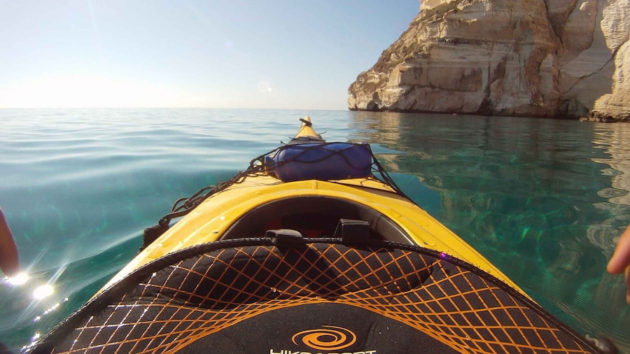 Cagliari: Exclusive small group Kayak tour at Devil"s Saddle