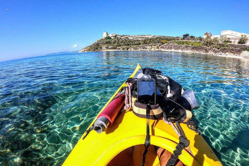 Picture 3 for Activity Cagliari: Exclusive small group Kayak tour at Devil"s Saddle