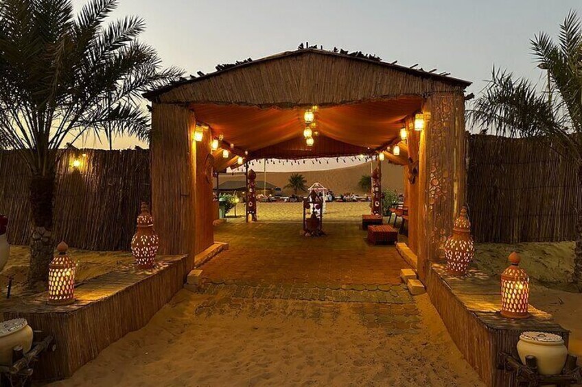 Abu Dhabi: Evening Desert Safari with Camel Ride, BBQ & Live Show