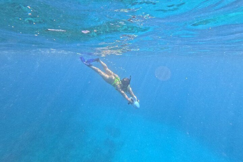 Use of electric powered sea scooters included