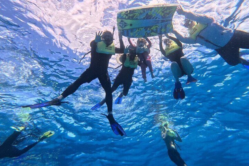 Crew support for unskilled swimmers