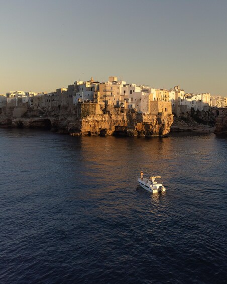 Picture 1 for Activity Polignano a Mare: Boat Cave Tour with Aperitif