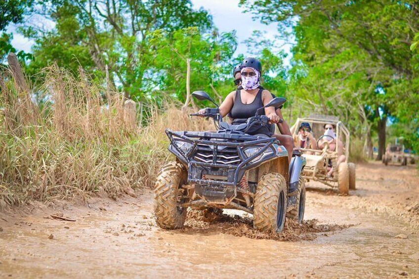 4-Hour Guided quad bike and Water Cave Tour in Punta Cana