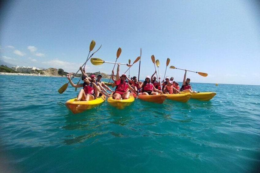 Kayak routes through the Coves of Villajoyosa