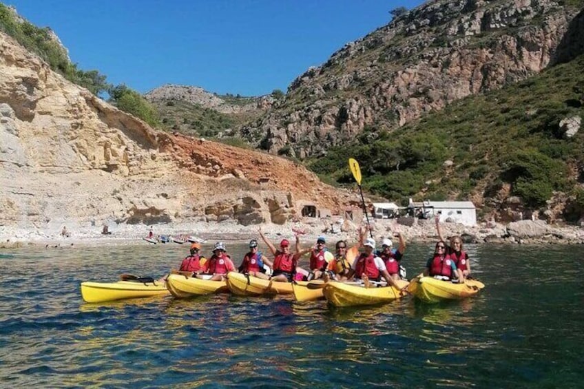 Kayak route from Moraira to Poble Nou de Benitachell