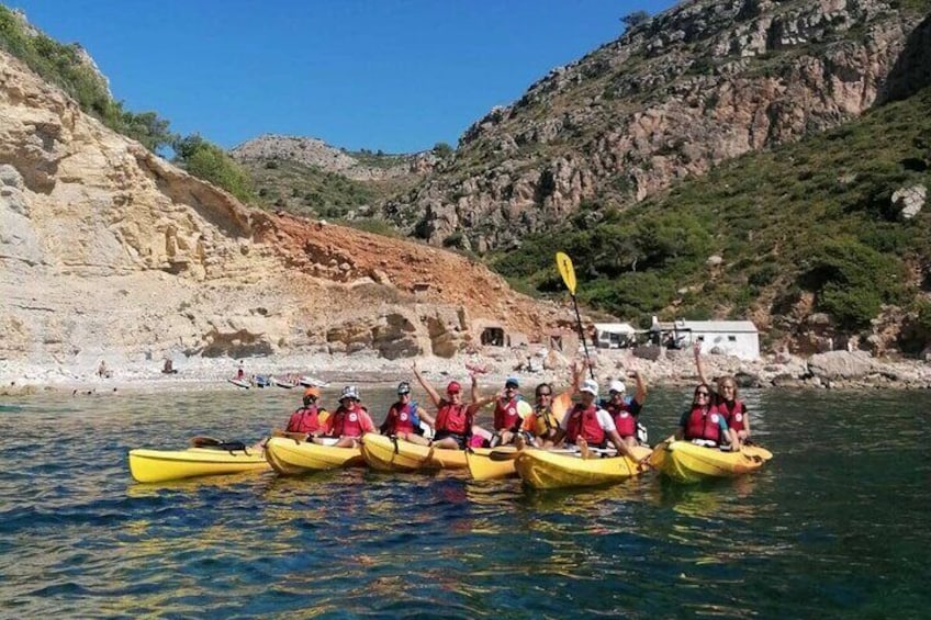 Kayak route from Moraira to Poble Nou de Benitachell