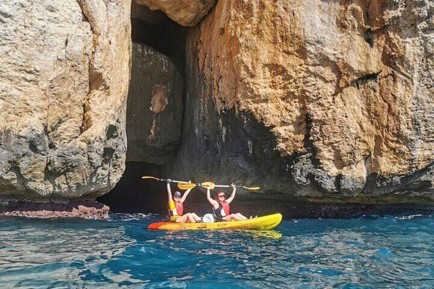 Kayak route from Moraira to Poble Nou de Benitachell