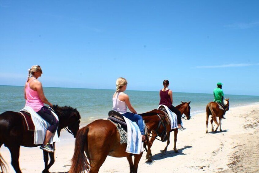 Horseback Ride and Bamboo Rafting with Blue Hole Tour 