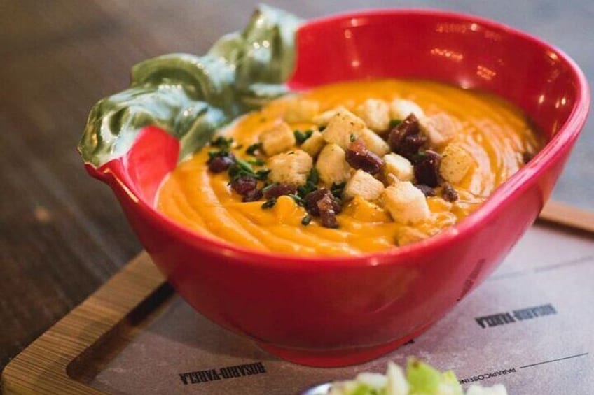 One of our most emblematic tapas. The Salmorejo