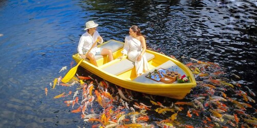 Ubud : Photo romantique privée croisière avec nourriture et boissons