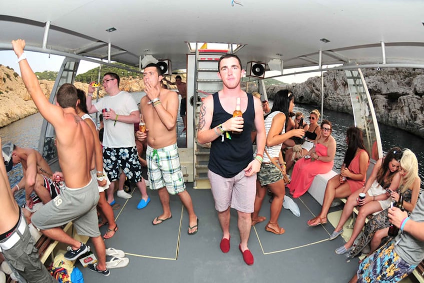 Picture 2 for Activity Ibiza: 3-Hour Private Sunset Boat Cruise for Large Groups