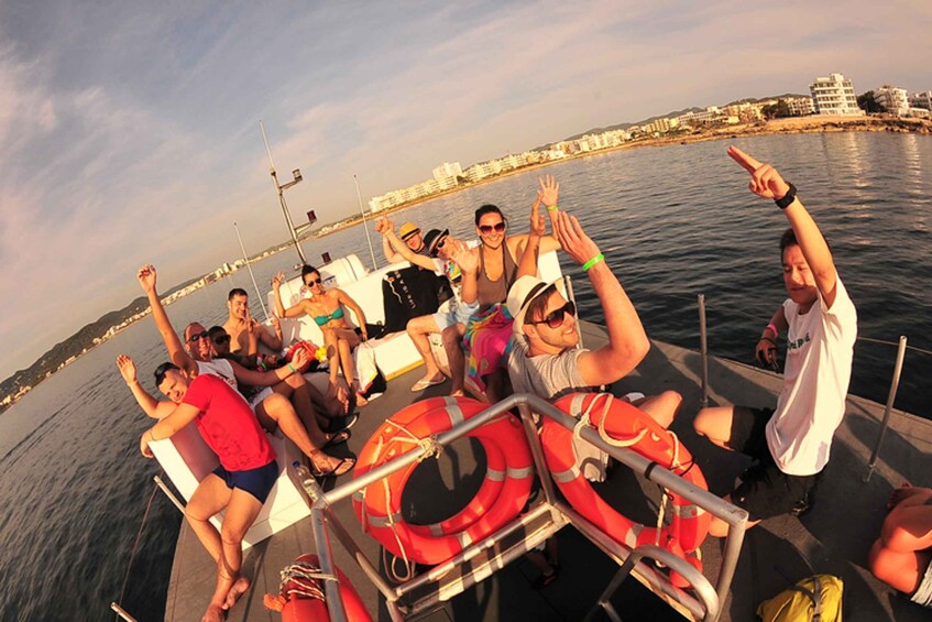 Picture 3 for Activity Ibiza: 3-Hour Private Sunset Boat Cruise for Large Groups