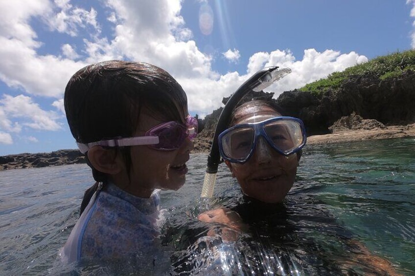 Private Snorkeling in Okinawa with Tropical Fish and Rock Pools