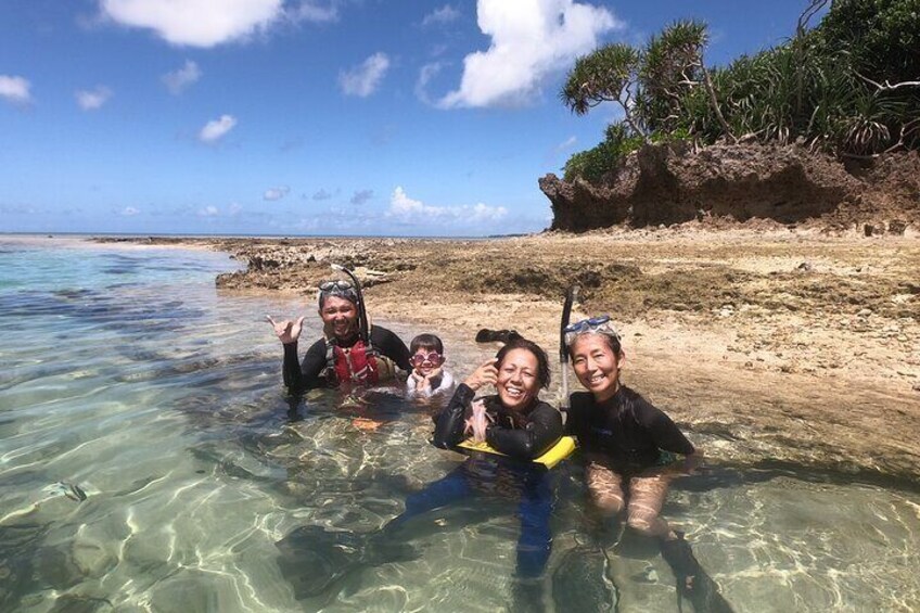 Private Snorkeling in Okinawa with Tropical Fish and Rock Pools
