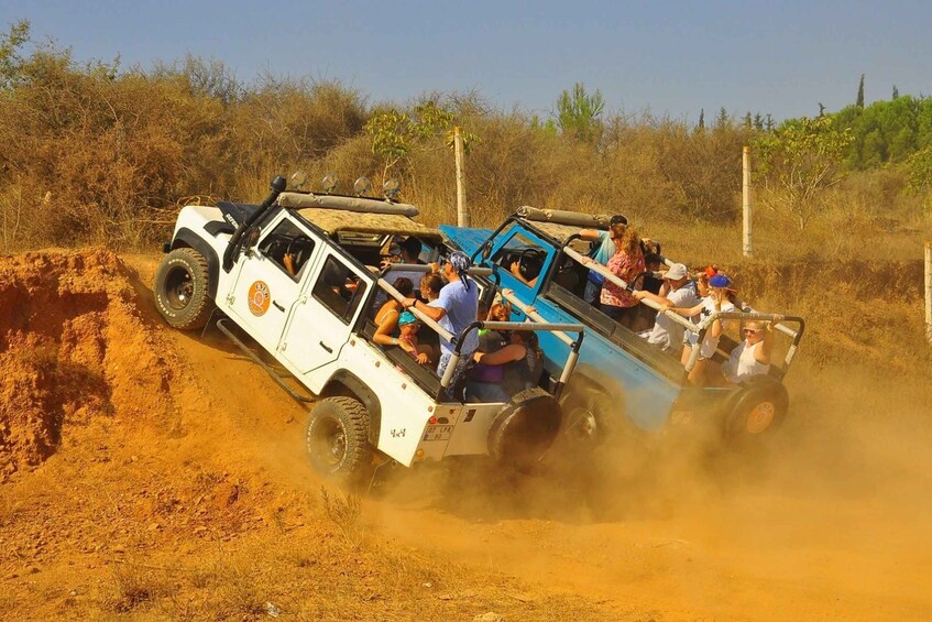 Side: Off-Road Jeep Safari w/ Lunch & Waterfall & Boat Trip